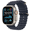 Apple Watch Ultra 2 49mm Natural Titanium Case Navy Ocean Band, Для других стран AWU2-72K